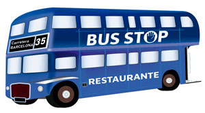 BUS STOP Restaurante Bar Girona Logo